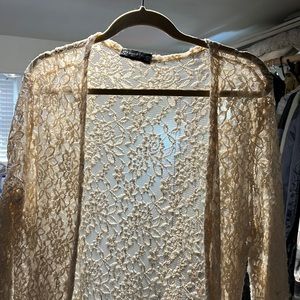 Lace cover up sweater